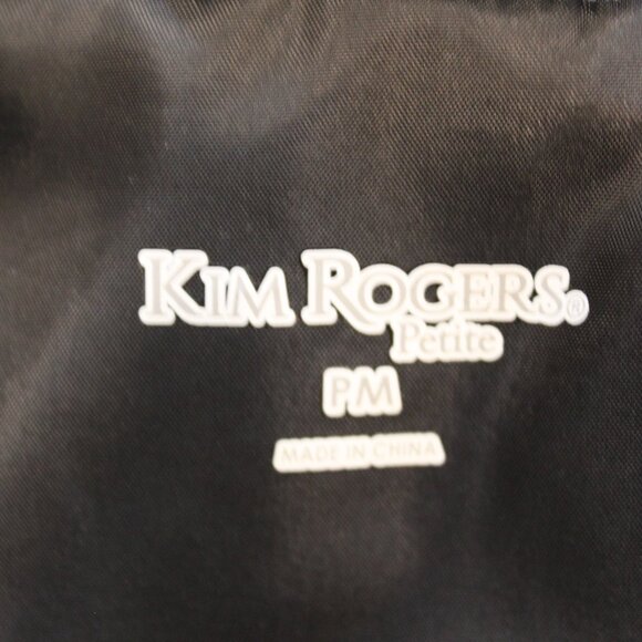 Kim Rogers Blue/Green Plaid Lightweight Puffer Vest Sz Petite Medium - Picture 6 of 8